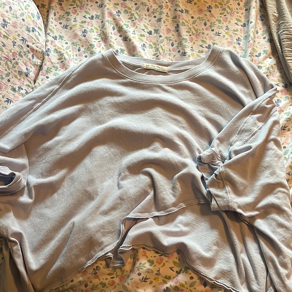 Free People CC Tee! Light Blue. Size M!